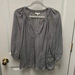 Joie Silk Peasant Top